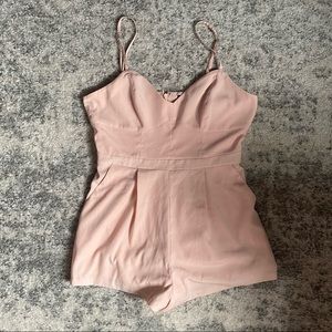 Blush Pink Forever 21 Spaghetti Strap Romper | Size Small